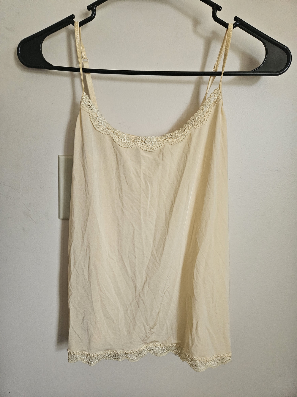 Jockey Cream Lace-Trim Camisole